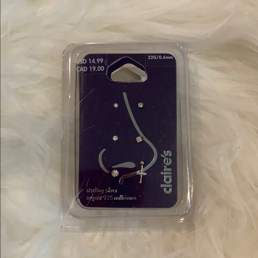 Silver Nose Jewellery Set